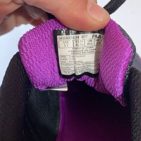 Fila Tri Color Lace Up Workout Running Shoes - Picture 7 of 7